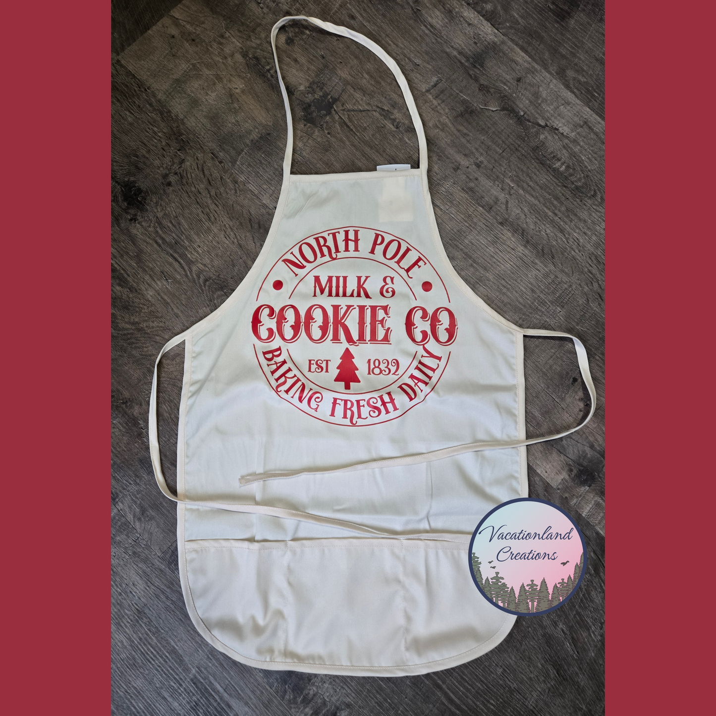 North Pole Milk & Cookie Co Apron