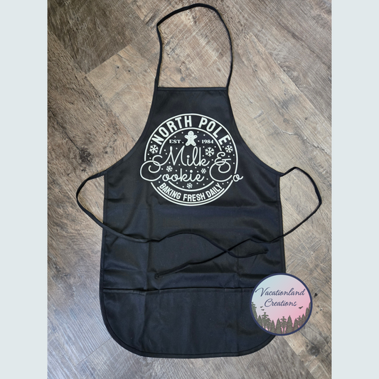 North Pole Milk & Cookie Co Apron