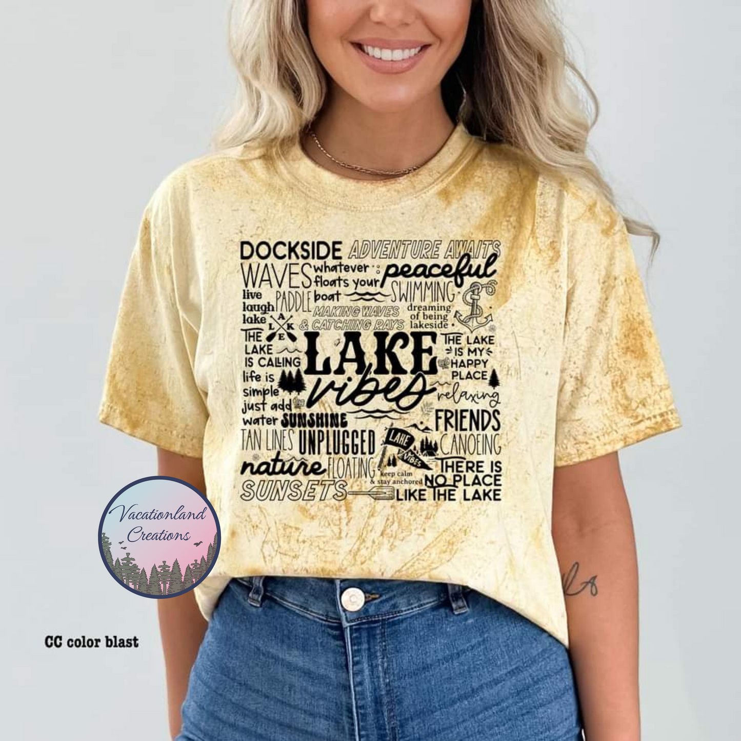 Lake Vibes Word Collage