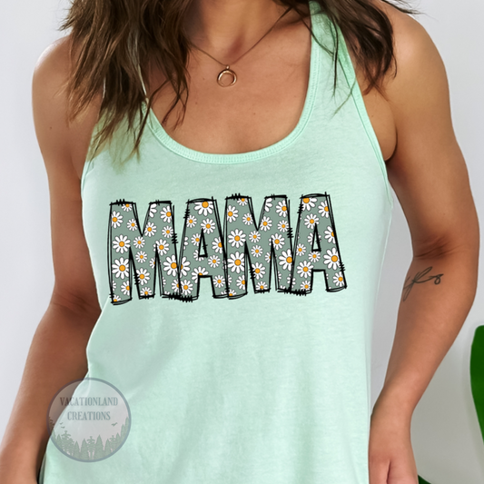 Teal Daisy Mama