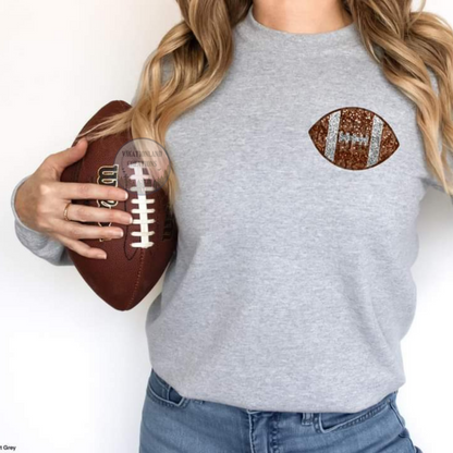 Football Pocket Faux Sequin