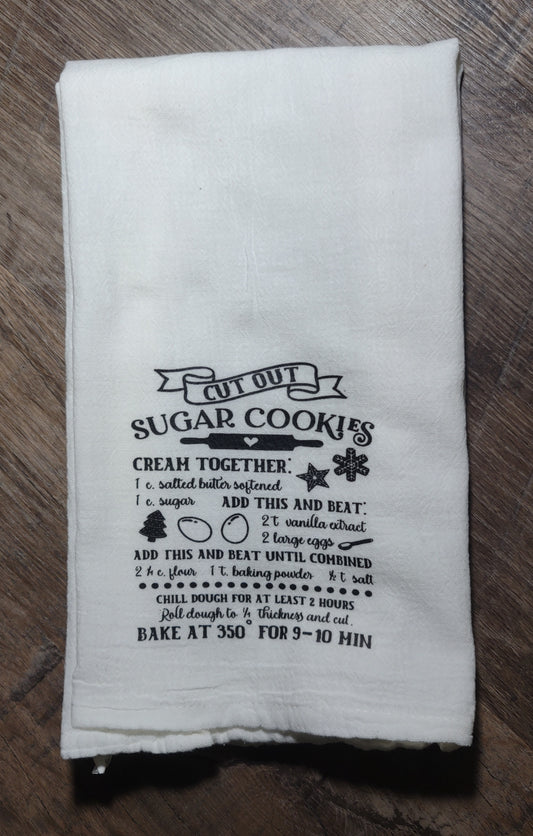 Recipe Tea Towel Ready to Ship