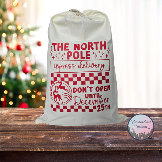 North Pole Gift Sack