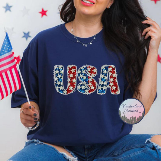 USA Faux Sparkle