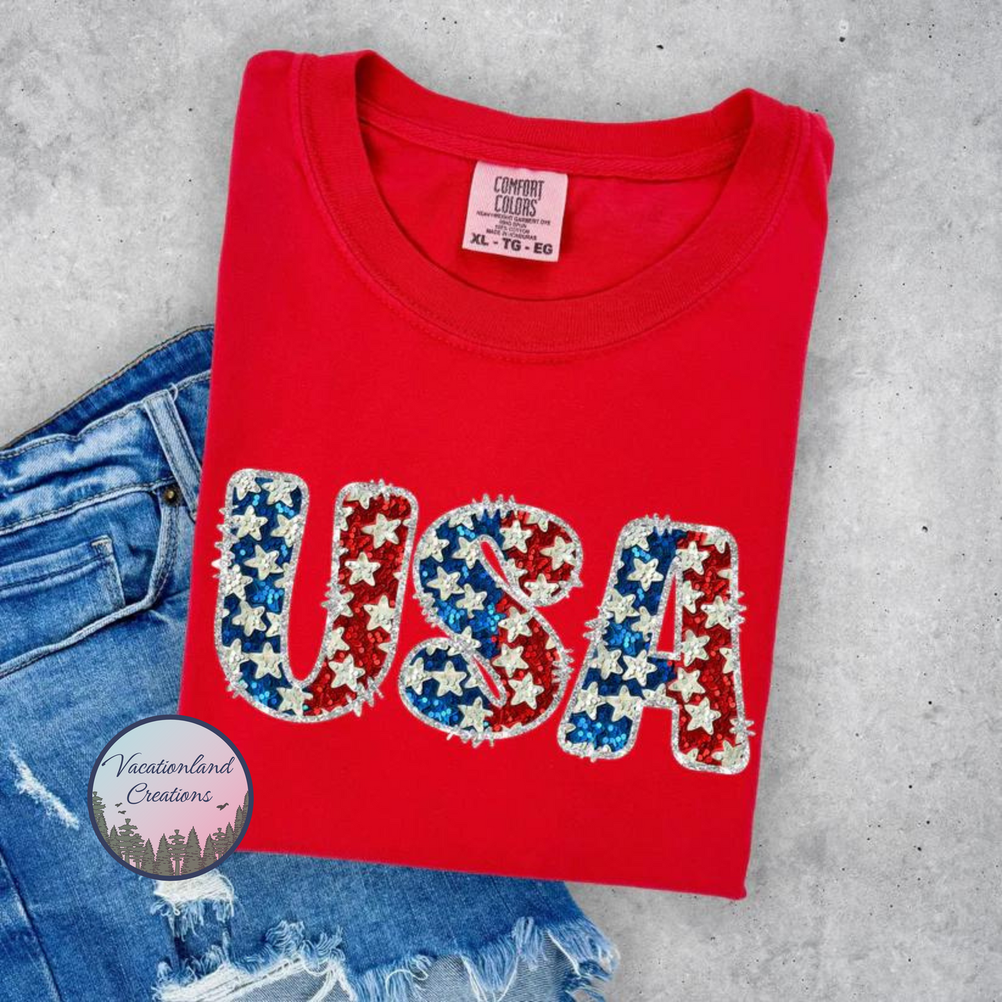 USA Faux Sparkle